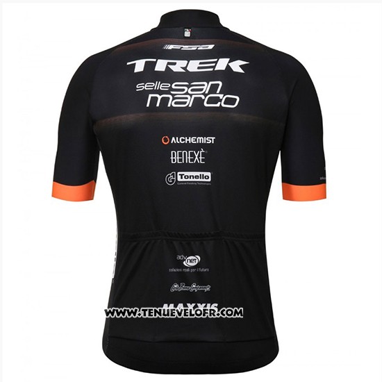 2018 Maillot Ciclismo Trek Selle San Marco Noir Manches Courtes et Cuissard